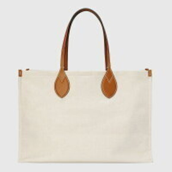 Gucci Tote Bag Beige Canvas - Picture 3 of 5